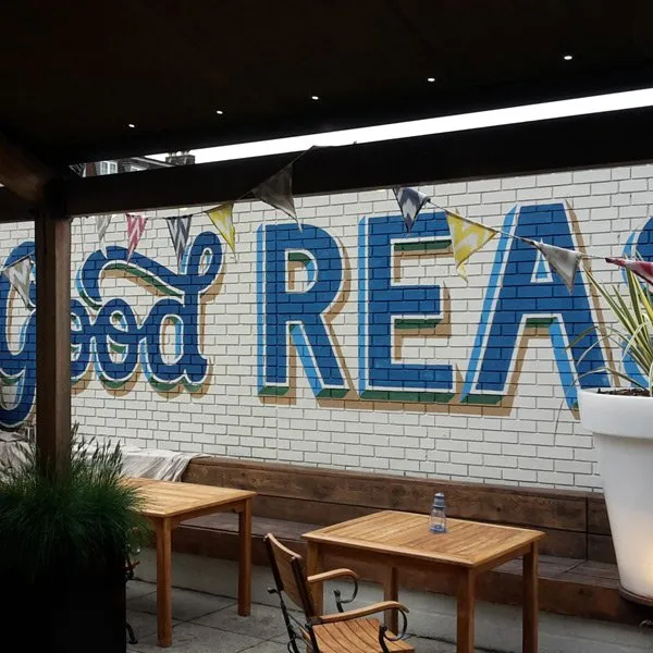 Hand painted signs by Harvey Woodward