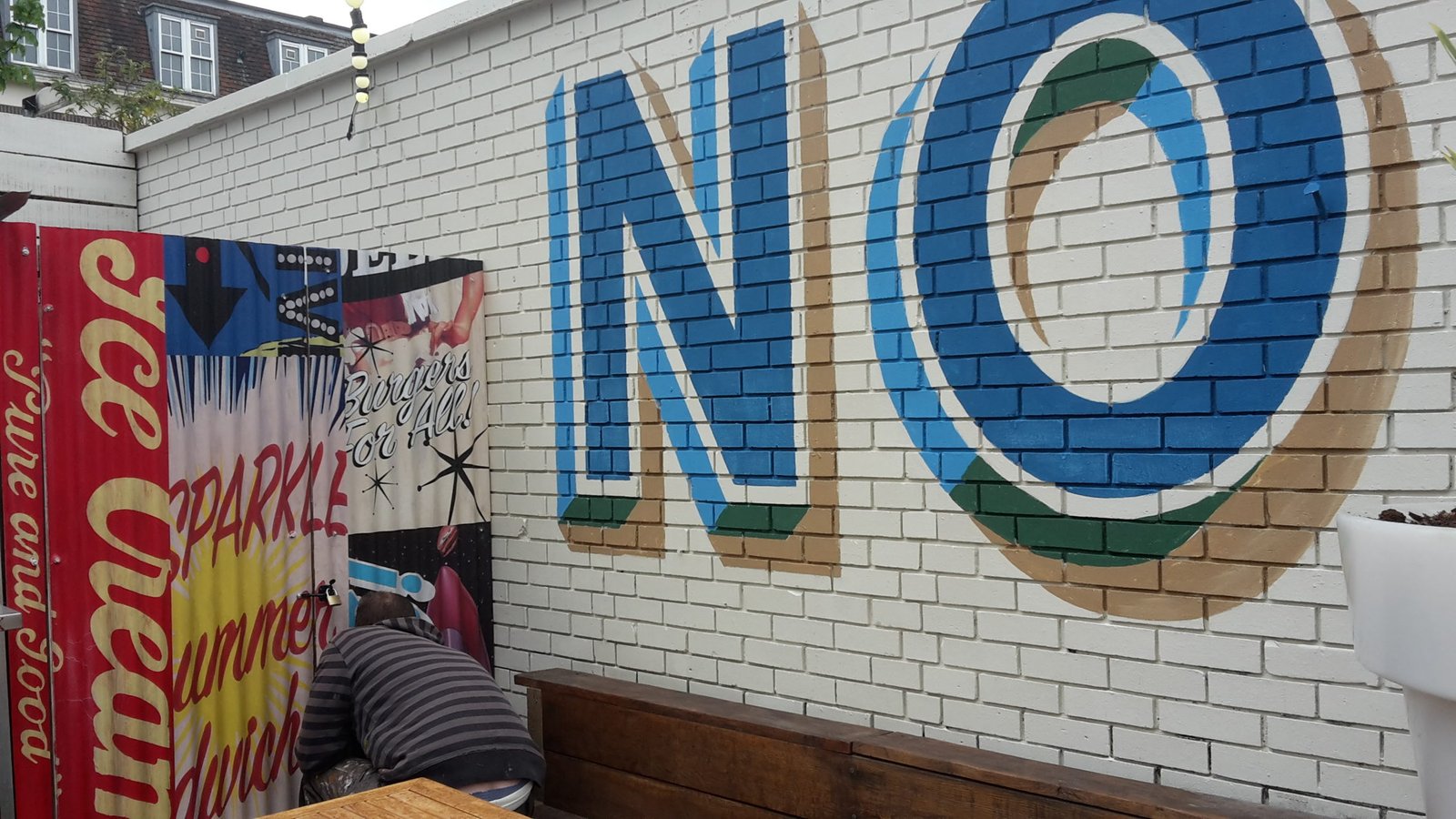 Hand painted signs by Harvey Woodward