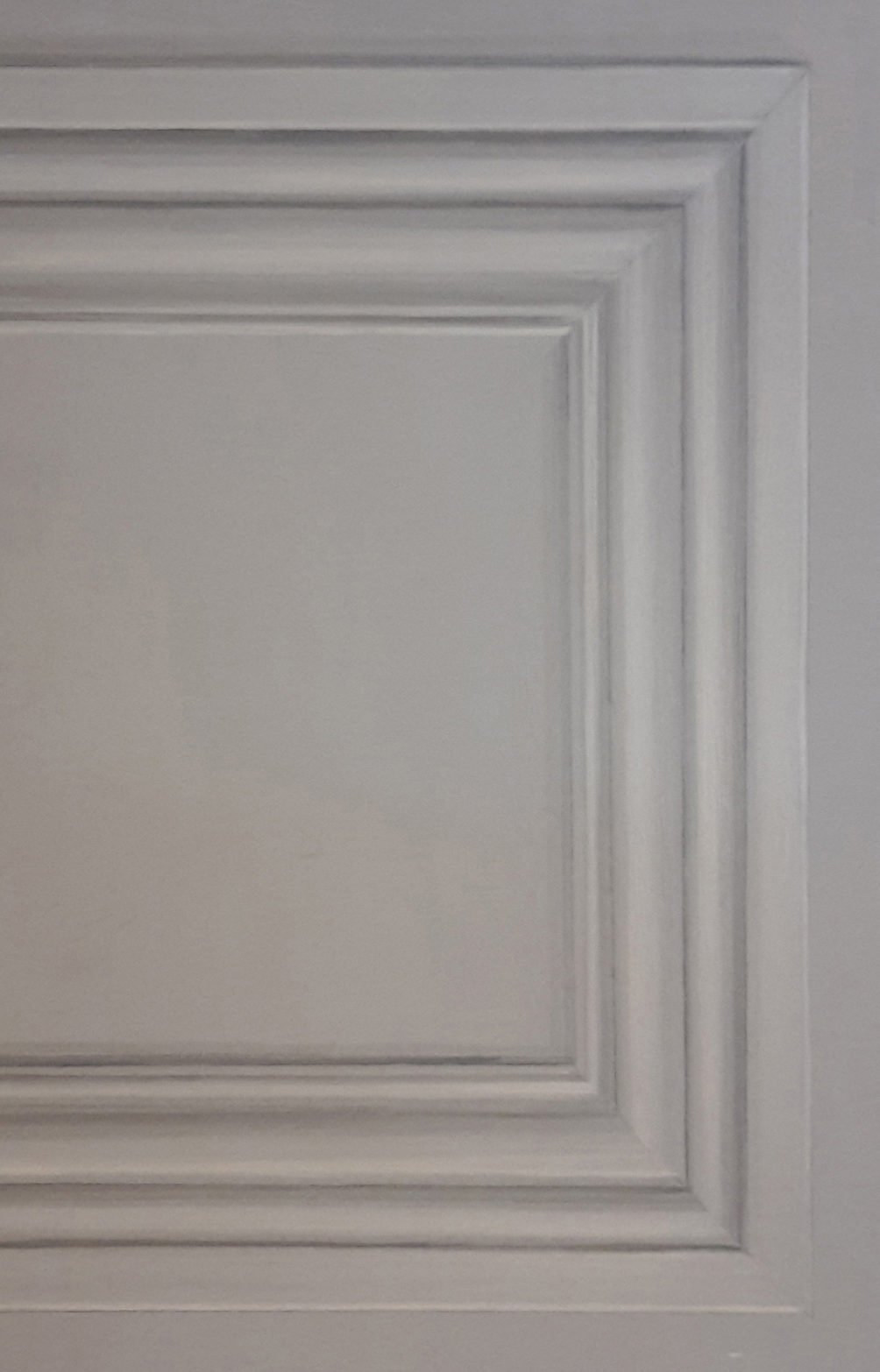 trompe l'oiel painted panel by harvey woodward artist